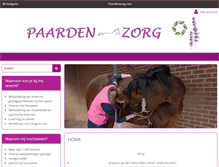 Tablet Screenshot of paardenzorg.com